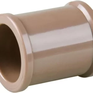 Luva Soldável 25mm Pvc Marrom Água Fria 3/4