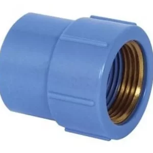 Luva Azul Rosca Em Latão 25mmx25mm (3/4x3/4)