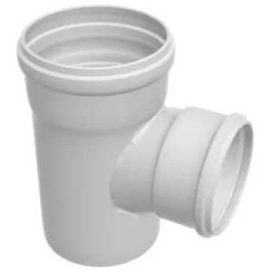 Tee Esgoto 4 Polegadas - 100mm Branco Soldável