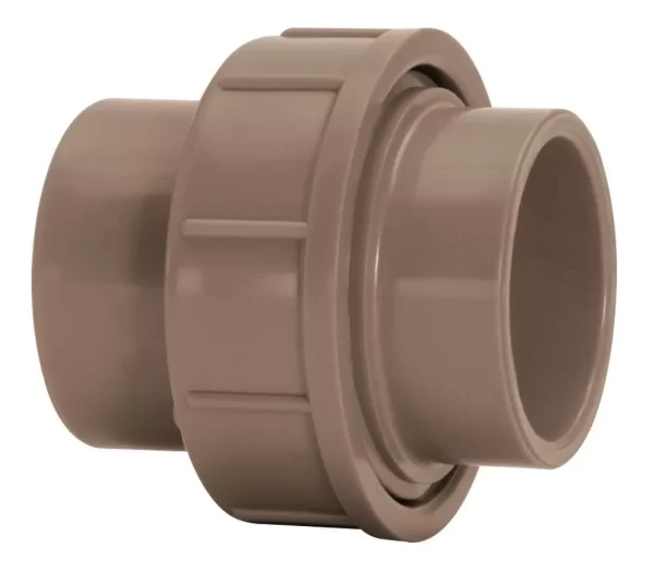 União Soldável Marrom Água Fria 50mm Fortlev