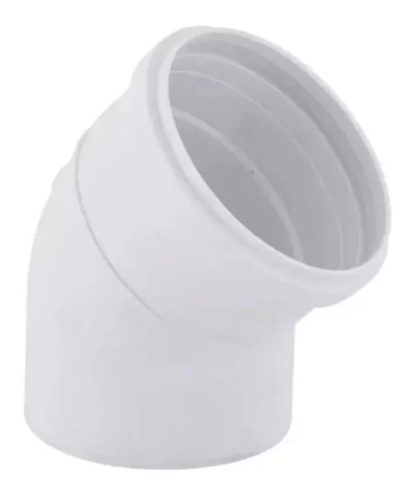 Cotovelo Joelho Esgoto 75mm 3 Polegadas Branco 45°