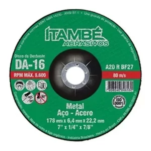 Disco Desbaste 4.1/2x3/16x7/8 Itambé