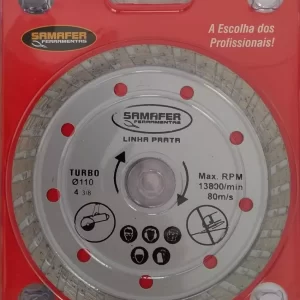 Disco Diamantado Turbo 110x20mm - Samafer