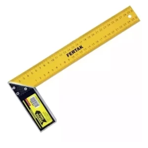 Esquadro De Aço Com Cabo Metalico 12 Polegadas Fertak