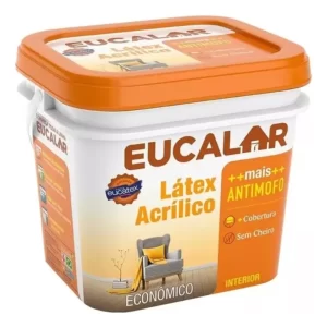 Tinta Acrilica Branca 3,6l Anti Mofo Sem Cheiro Eucalar