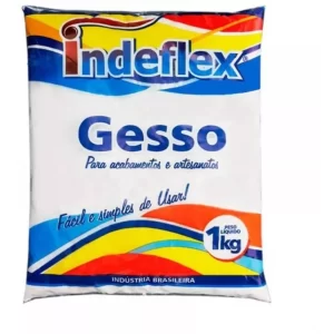 Gesso Em Pó 1kg -seca Rápido Artesanato E Reparos