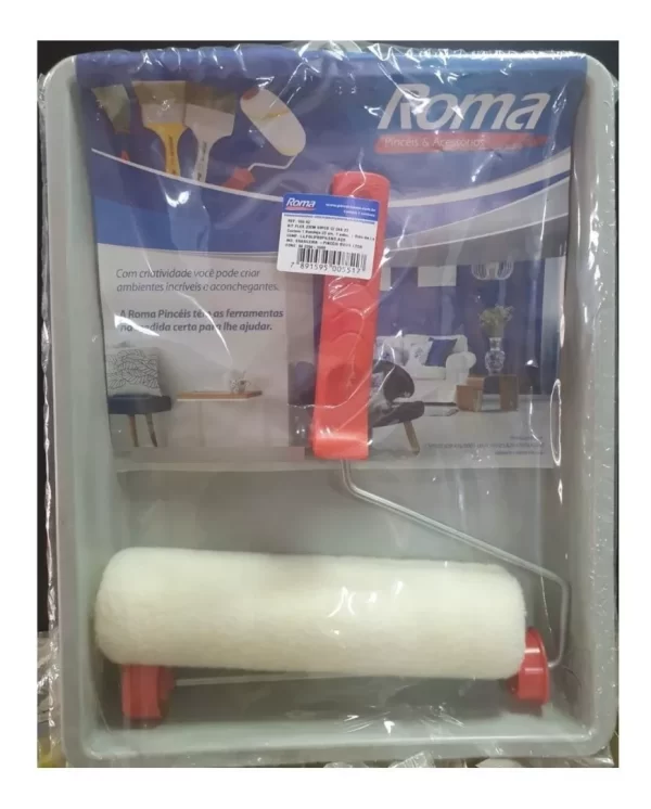 Kit De Pintura De Parede, Rolo Suporte E Bandeja