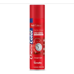 Tinta Spray Vermelho Uso Geral 400 Ml Chemi Color
