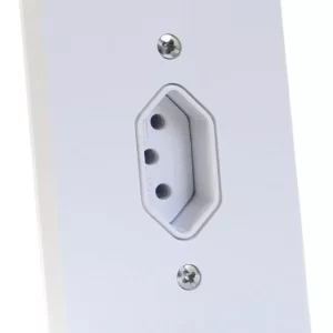 Tomada Simples 10a 2p+t Espelho Branco Completa Radial