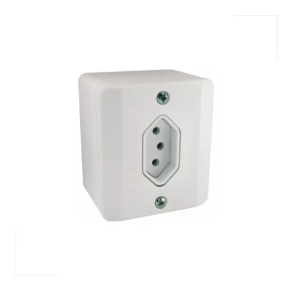 Tomada 2 Polos +terra 10a Sobrepor Sistema X Radial